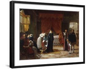 Mary Stuart's Death Sentence, c.1808-Jean-baptiste Vermay-Framed Giclee Print