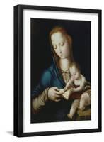 Mary Teaching Jesus to Write, 16th Century-Luis De Morales-Framed Giclee Print