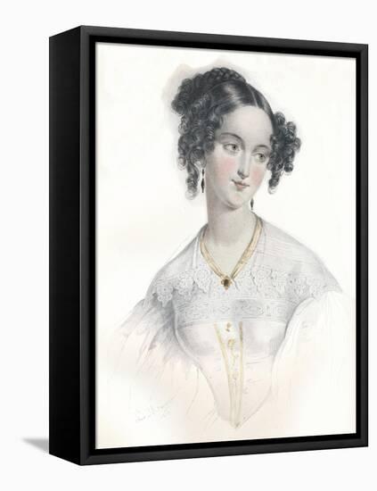 Mary Teresa, Wife of Sixteenth Earl of Shrewsbury, 1834-L Mansion-Framed Stretched Canvas