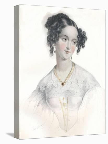 Mary Teresa, Wife of Sixteenth Earl of Shrewsbury, 1834-L Mansion-Stretched Canvas