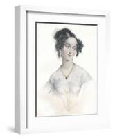 Mary Teresa, Wife of Sixteenth Earl of Shrewsbury, 1834-L Mansion-Framed Giclee Print