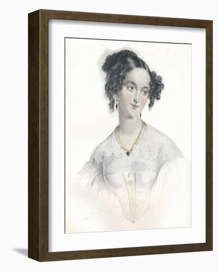 Mary Teresa, Wife of Sixteenth Earl of Shrewsbury, 1834-L Mansion-Framed Giclee Print