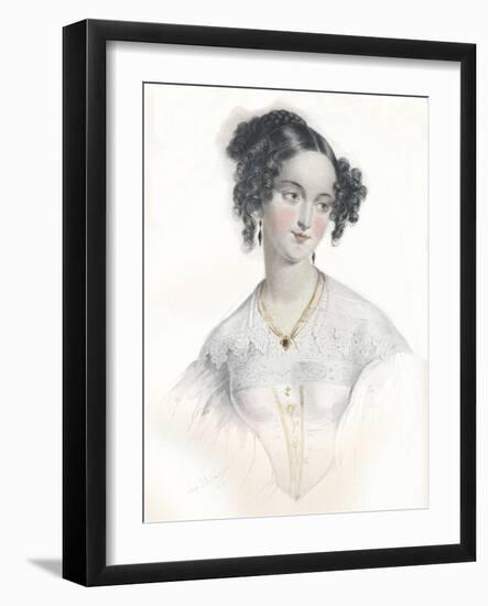 Mary Teresa, Wife of Sixteenth Earl of Shrewsbury, 1834-L Mansion-Framed Giclee Print