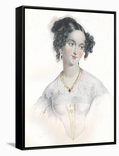 Mary Teresa, Wife of Sixteenth Earl of Shrewsbury, 1834-L Mansion-Framed Stretched Canvas