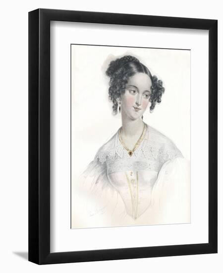 Mary Teresa, Wife of Sixteenth Earl of Shrewsbury, 1834-L Mansion-Framed Premium Giclee Print