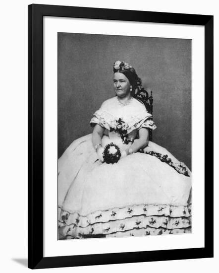 Mary Todd Lincoln, Wife of President Abraham Lincoln, C1860S-null-Framed Giclee Print