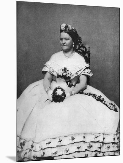 Mary Todd Lincoln, Wife of President Abraham Lincoln, C1860S-null-Mounted Giclee Print