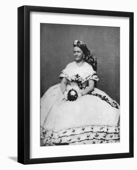 Mary Todd Lincoln, Wife of President Abraham Lincoln, C1860S-null-Framed Giclee Print