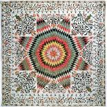 Rising Sun' or 'star of Bethlehem' Applique Quilt from New York, C.1830-50 (Cotton)-Mary Totten-Framed Giclee Print