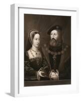 Mary Tudor and Charles Brandon, Duke of Suffolk, 1515-Jan Gossaert-Framed Giclee Print