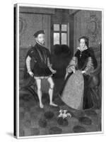 Mary Tudor Catholic Queen of England with Her Husband Philip II of Spain-Joseph Brown-Stretched Canvas