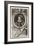 Mary Tudor Catholic Queen of England with the Motto Truth is the Daughter of Time-George Vertue-Framed Art Print