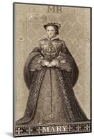 Mary Tudor Queen of England Daughter of Henry VIII and Catherine of Aragon-Thomas Brown-Mounted Photographic Print