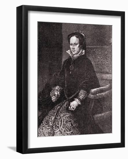 Mary Tudor-Antonio Ciseri-Framed Giclee Print