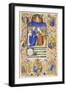 Mary Visiting Elizabeth, Miniature from the Book of Hours, France 15th Century-null-Framed Giclee Print