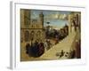 Mary Visits the Temple, before 1500-Cima da Conegliano-Framed Giclee Print