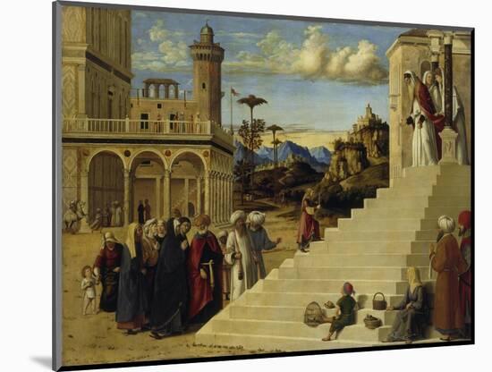 Mary Visits the Temple, before 1500-Cima da Conegliano-Mounted Giclee Print