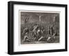 Mary Watches Soldiers Play Dice Jesus and His Companions Slowly Die-Egleton-Framed Art Print