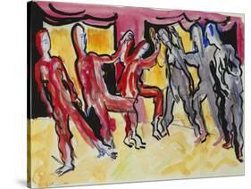 Mary Wigman Dance Group (Recto); Tanzgruppe Mary Wigman (Recto), 1926-Ernst Ludwig Kirchner-Stretched Canvas