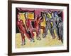 Mary Wigman Dance Group (Recto); Tanzgruppe Mary Wigman (Recto), 1926-Ernst Ludwig Kirchner-Framed Giclee Print