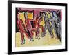 Mary Wigman Dance Group (Recto); Tanzgruppe Mary Wigman (Recto), 1926-Ernst Ludwig Kirchner-Framed Giclee Print