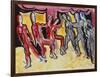 Mary Wigman Dance Group (Recto); Tanzgruppe Mary Wigman (Recto), 1926-Ernst Ludwig Kirchner-Framed Giclee Print