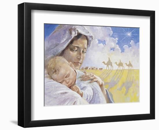 Mary with Baby Jesus-Hal Frenck-Framed Giclee Print