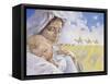 Mary with Baby Jesus-Hal Frenck-Framed Stretched Canvas