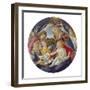 Mary with Child and Five Angels (Madonna Del Magnificat). Tondo, about 1481-Sandro Botticelli-Framed Giclee Print