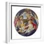 Mary with Child and Five Angels (Madonna Del Magnificat). Tondo, about 1481-Sandro Botticelli-Framed Giclee Print