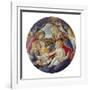 Mary with Child and Five Angels (Madonna Del Magnificat). Tondo, about 1481-Sandro Botticelli-Framed Giclee Print