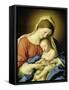 Mary with Child-Giovanni Battista Salvi da Sassoferrato-Framed Stretched Canvas