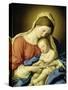 Mary with Child-Giovanni Battista Salvi da Sassoferrato-Stretched Canvas