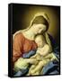 Mary with Child-Giovanni Battista Salvi da Sassoferrato-Framed Stretched Canvas