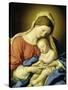 Mary with Child-Giovanni Battista Salvi da Sassoferrato-Stretched Canvas