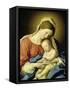 Mary with Child-Giovanni Battista Salvi da Sassoferrato-Framed Stretched Canvas