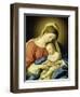 Mary with Child-Giovanni Battista Salvi da Sassoferrato-Framed Giclee Print