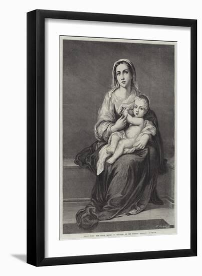 Mary with the Child Jesus-Bartolome Esteban Murillo-Framed Giclee Print