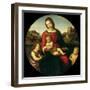 Mary with the Child, John the Baptist and a Holy Boy (Madonna Terranuov), C. 1505-Raphael-Framed Giclee Print