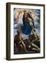 Mary with the Child, Venerated by Saint Mark and Saint Luke, before 1570-Jacopo Tintoretto-Framed Giclee Print