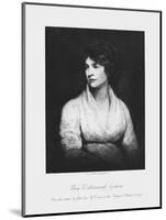 Mary Wollstonecraft, 18th Century Anglo-Irish Writer and Feminist-null-Mounted Giclee Print