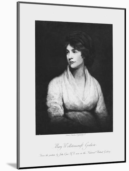 Mary Wollstonecraft, 18th Century Anglo-Irish Writer and Feminist-null-Mounted Giclee Print