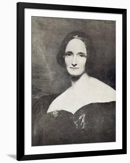 Mary Wollstonecraft Shelley (1797-1851)-Richard Rothwell-Framed Giclee Print