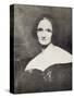 Mary Wollstonecraft Shelley (1797-1851)-Richard Rothwell-Stretched Canvas