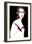 Mary Wollstonecraft Shelley - colour caricature-Neale Osborne-Framed Giclee Print