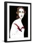 Mary Wollstonecraft Shelley - colour caricature-Neale Osborne-Framed Giclee Print