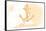 Maryland - Anchor - Yellow - Coastal Icon-Lantern Press-Framed Stretched Canvas