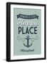 Maryland - Annapolis is My Happy Place-Lantern Press-Framed Art Print