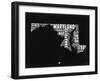 Maryland Black and White Map-NaxArt-Framed Art Print