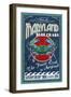 Maryland Blue Crabs-Lantern Press-Framed Art Print